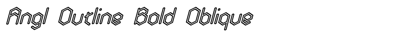 Angl Outline Bold Oblique
